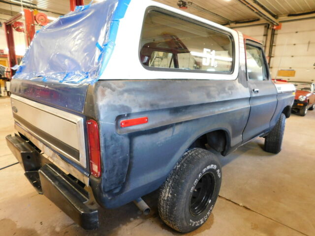 1978 Red Ford Bronco Crew Cab Pickup