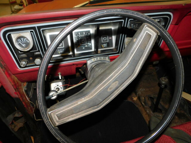 1978 Red Ford Bronco Crew Cab Pickup