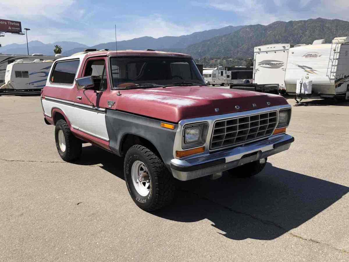 1978 Red Ford Bronco SUV