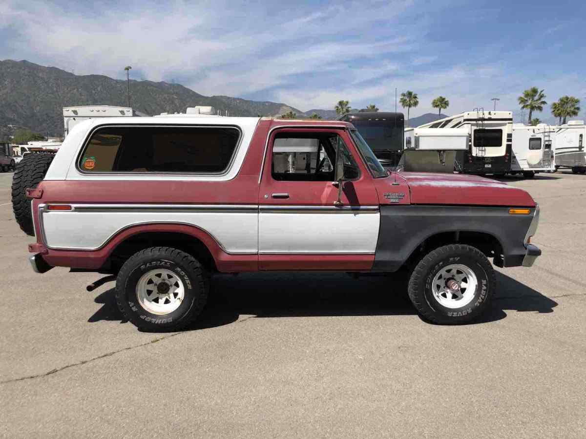 1978 Red Ford Bronco SUV