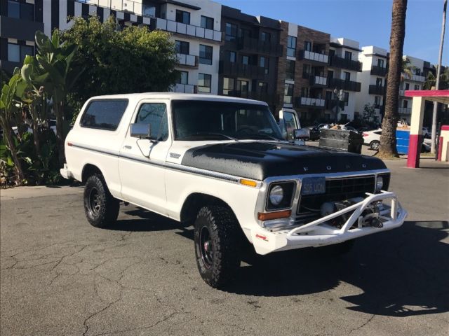 1978 White Ford Bronco