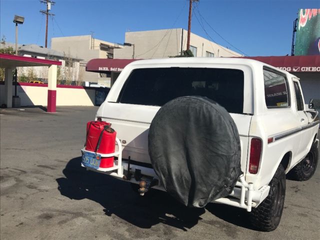 1978 White Ford Bronco