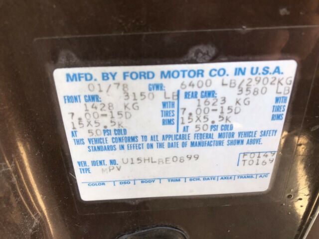 1978 Brown Ford Bronco