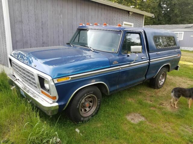 1978 Blue Ford F-100 Standard Cab Pickup