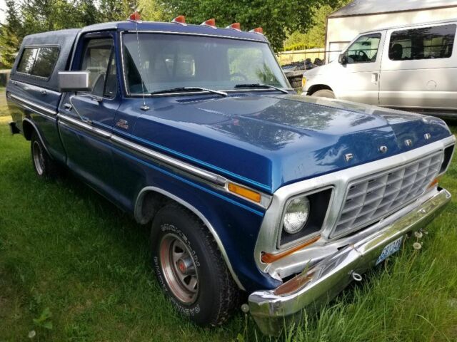 1978 Blue Ford F-100 Standard Cab Pickup