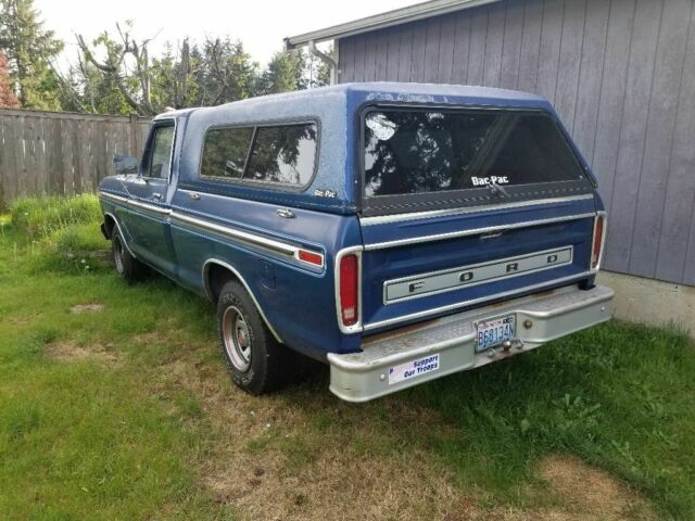 1978 Blue Ford F-100 Standard Cab Pickup