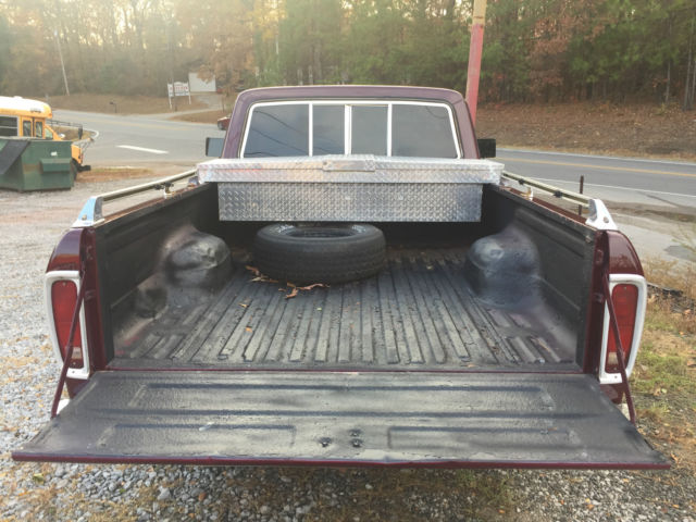 1978 Maroon and Silver Ford F-100