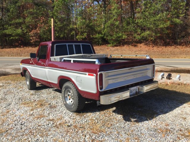 1978 Maroon and Silver Ford F-100