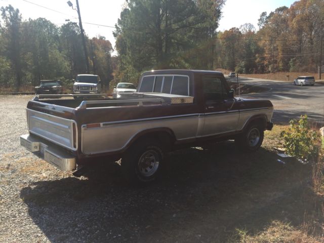1978 Maroon and Silver Ford F-100