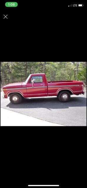 1978 Red Ford F-100 Cab & Chassis