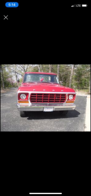 1978 Red Ford F-100 Cab & Chassis