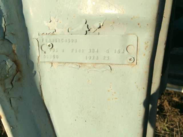 1978 Blue Ford F-150 Standard Cab Pickup