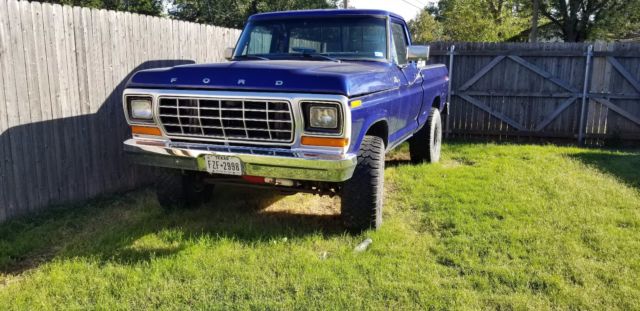 1978 Blue Ford F-150 Standard Cab Pickup