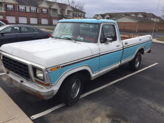 1978 Blue Ford F-150 Standard Cab Pickup