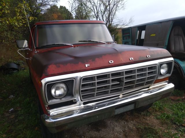 1978 Red Ford F-250 Regular Cab long bed