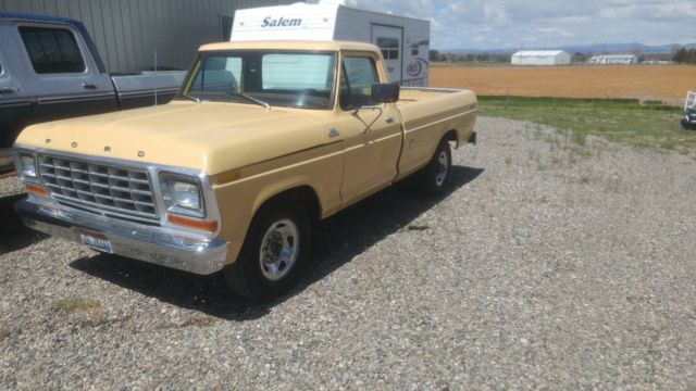 1978 Yellow Ford F-250 Standard Cab Pickup