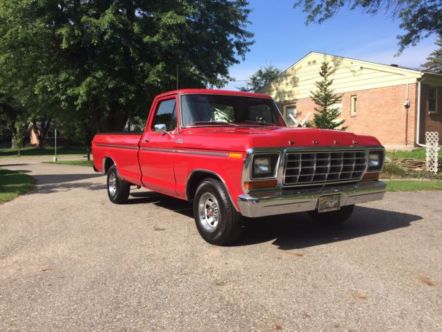 1978 Red Ford F-150 Standard Cab Pickup
