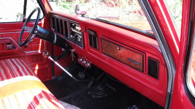 1978 Red Ford F-150 Standard Cab Pickup