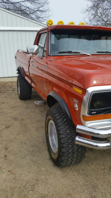 1978 Orange Ford F-150 Standard Cab Pickup