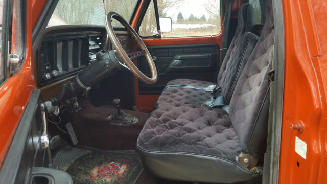 1978 Orange Ford F-150 Standard Cab Pickup