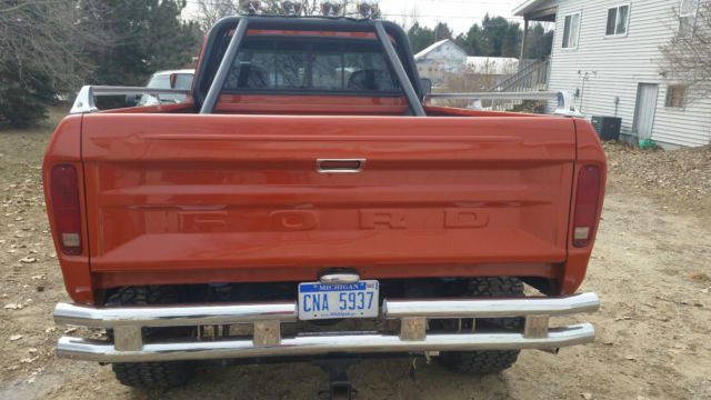 1978 Orange Ford F-150 Standard Cab Pickup