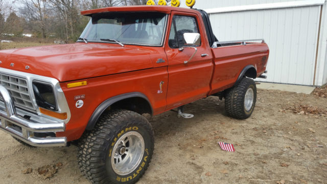 1978 Orange Ford F-150 Standard Cab Pickup
