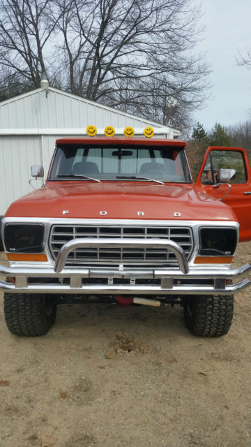 1978 Orange Ford F-150 Standard Cab Pickup