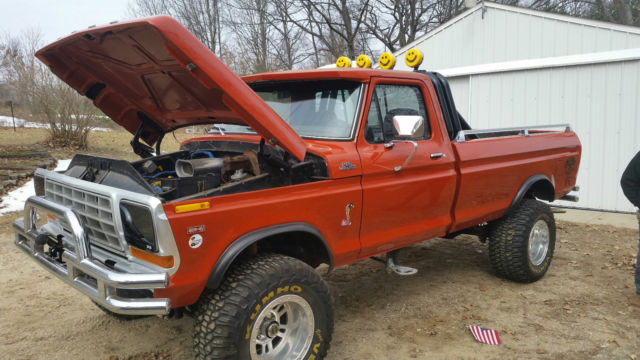 1978 Orange Ford F-150 Standard Cab Pickup