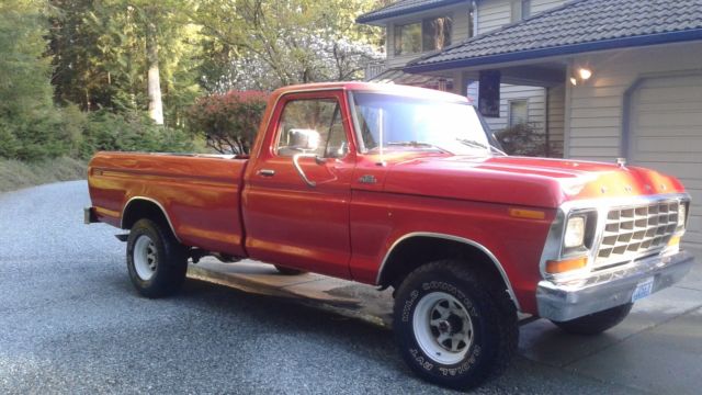1978 Red Ford F-150 Standard Cab Pickup