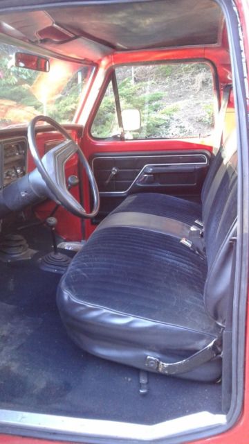 1978 Red Ford F-150 Standard Cab Pickup