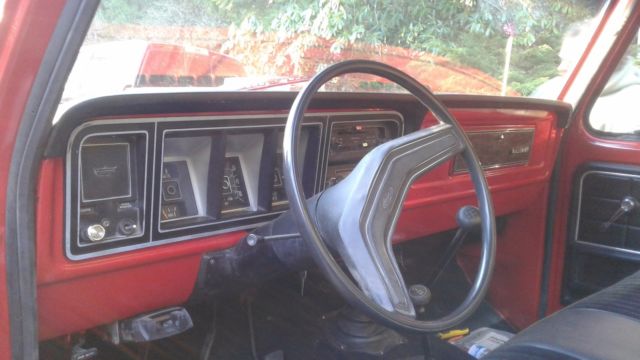 1978 Red Ford F-150 Standard Cab Pickup