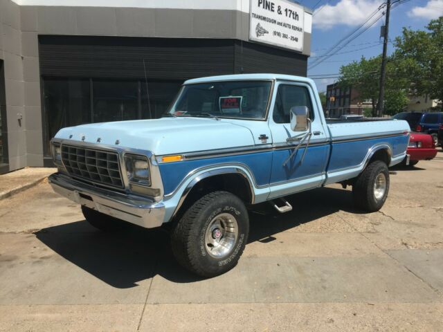 1978 Blue / Blue Ford F-150 Standard Cab Pickup