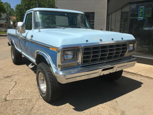 1978 Blue / Blue Ford F-150 Standard Cab Pickup