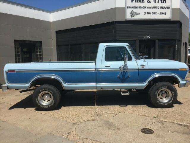 1978 Blue / Blue Ford F-150 Standard Cab Pickup