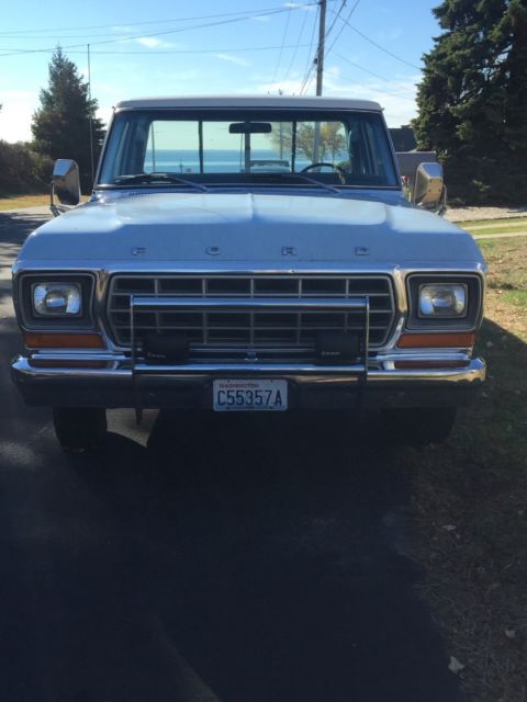 1978 Two-tone BABY BLUE/IVORY Ford F-150 Standard Cab Pickup