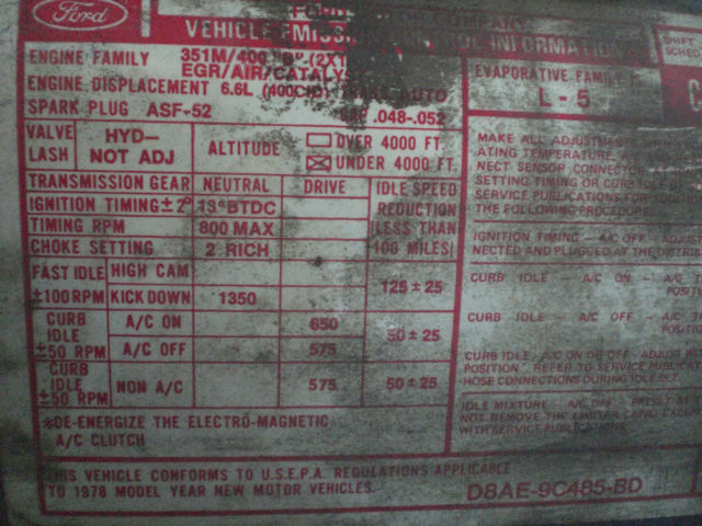 1978 Blue Ford Other Sedan