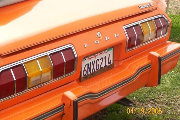 19780000 ORANGE Ford Mustang