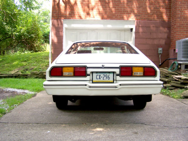 1978 White Ford Mustang Hatchback