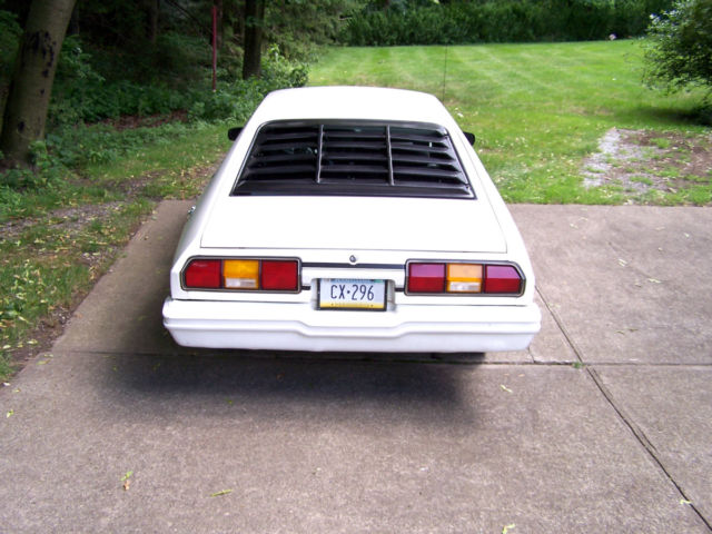 1978 White Ford Mustang Hatchback