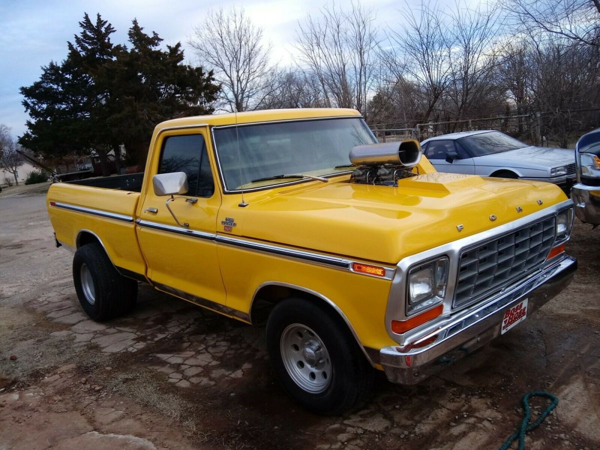 1978 Yellow Ford Pickup Standard Cab Pickup
