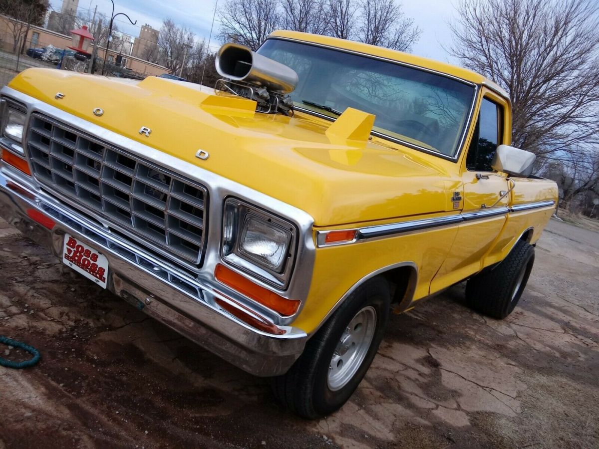 1978 Yellow Ford Pickup Standard Cab Pickup