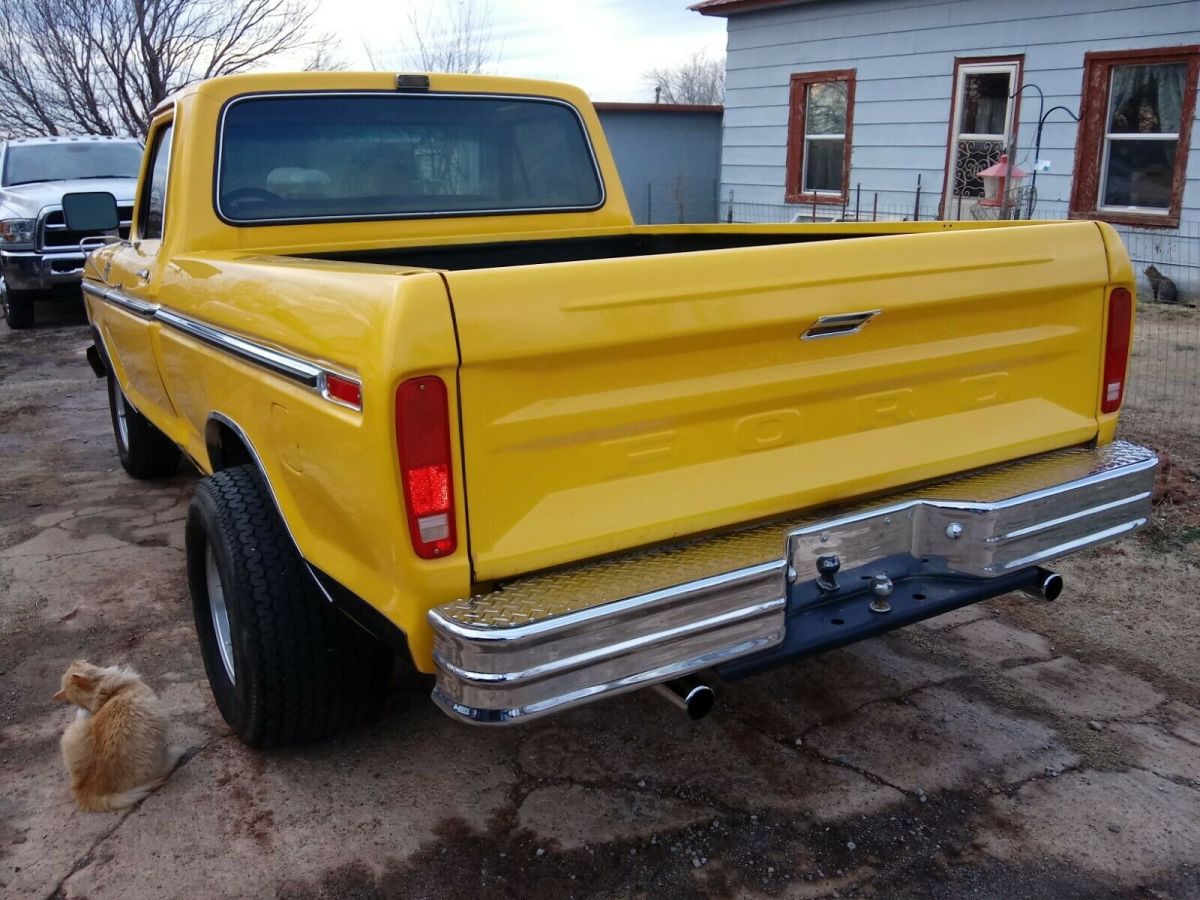 1978 Yellow Ford Pickup Standard Cab Pickup