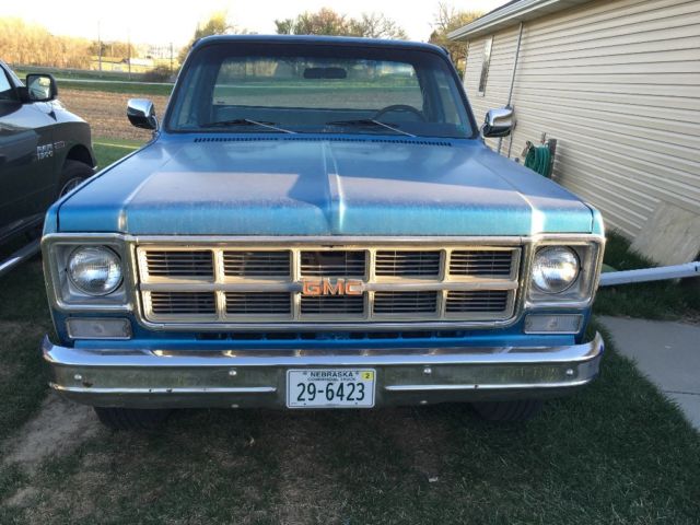 1978 Blue GMC Sierra 2500 Standard Cab Pickup