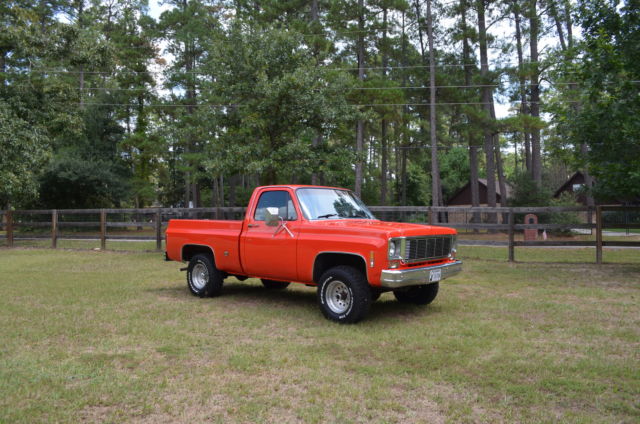 1978 Orange GMC Sierra 1500 Standard Cab Pickup
