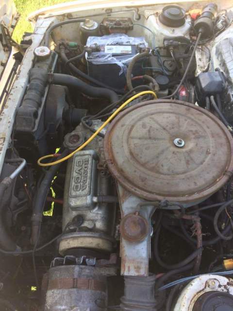 1978 White Honda Civic Coupe