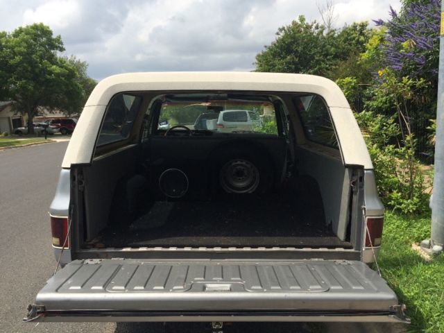 1978 Silver Chevrolet Blazer SUV