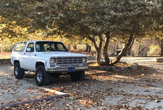 1978 White Chevrolet Blazer