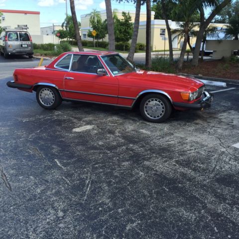 1978 Red Mercedes-Benz SL-Class Convertible