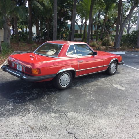 1978 Red Mercedes-Benz SL-Class Convertible