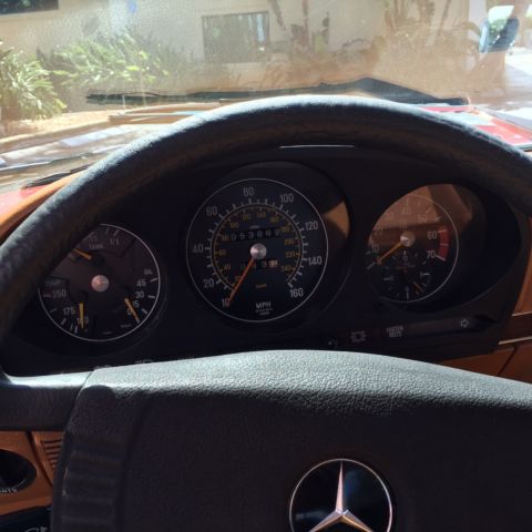 1978 Red Mercedes-Benz SL-Class Convertible